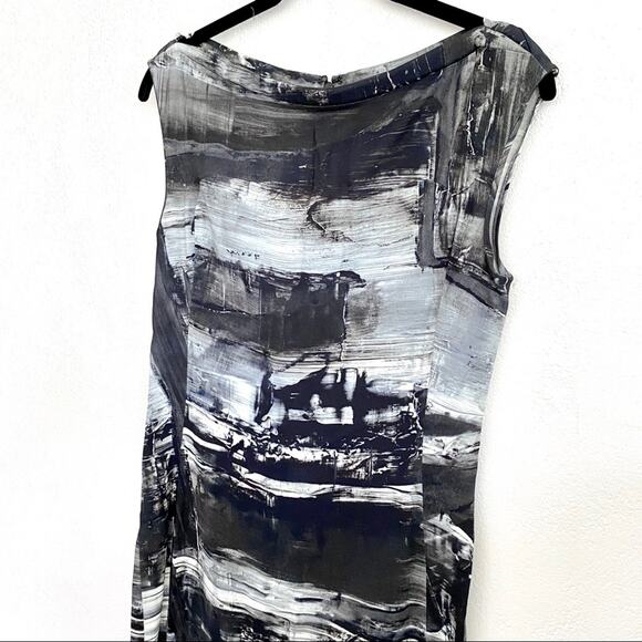 Victor Alfaro Paint Wide Neck Sleeveless Dress Size 4 - Picture 2 of 8